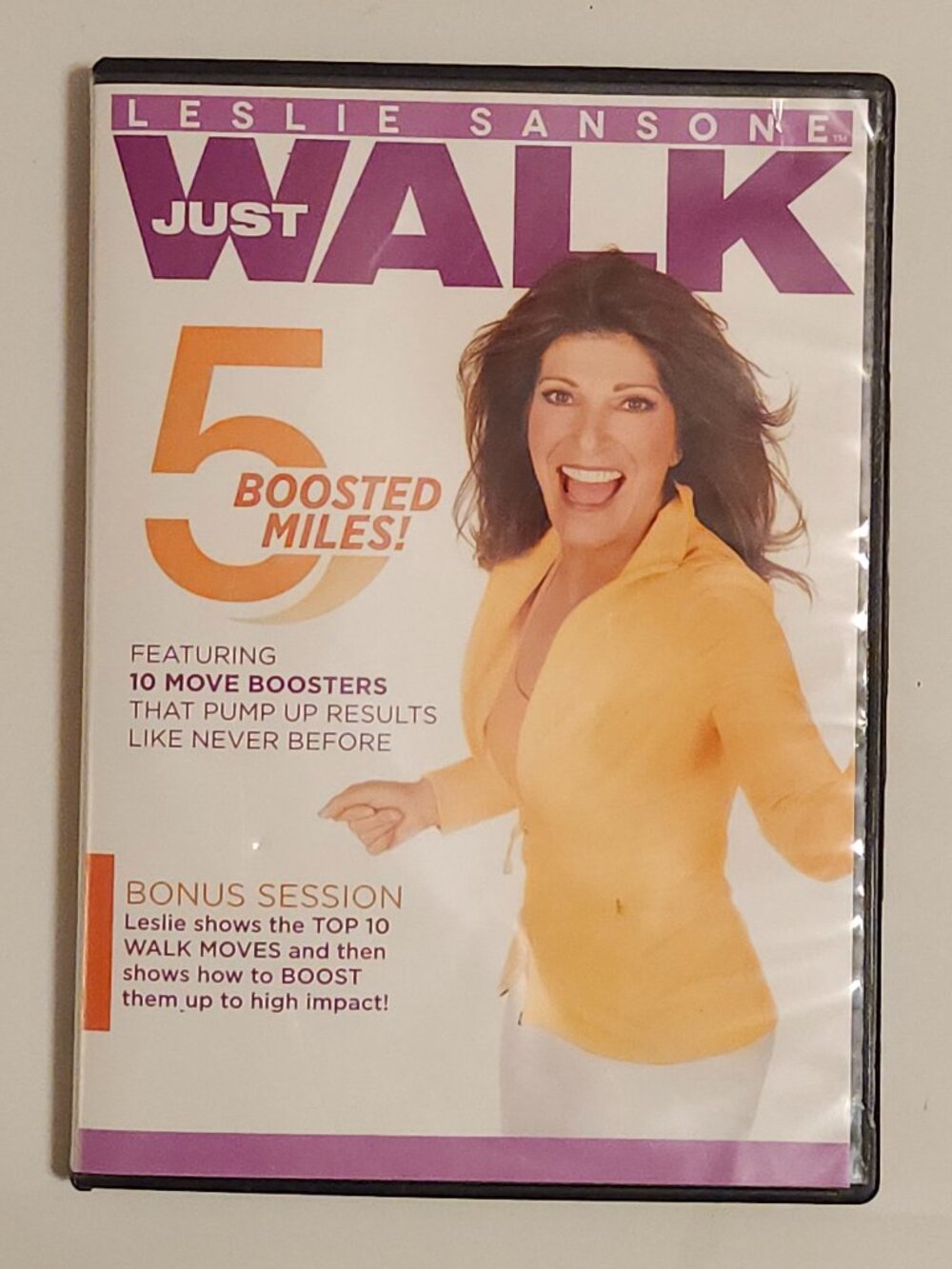 Leslie Sansone Just Walk 5 Boosted Miles! DVD Workout FUN Engaging Heart Healthy